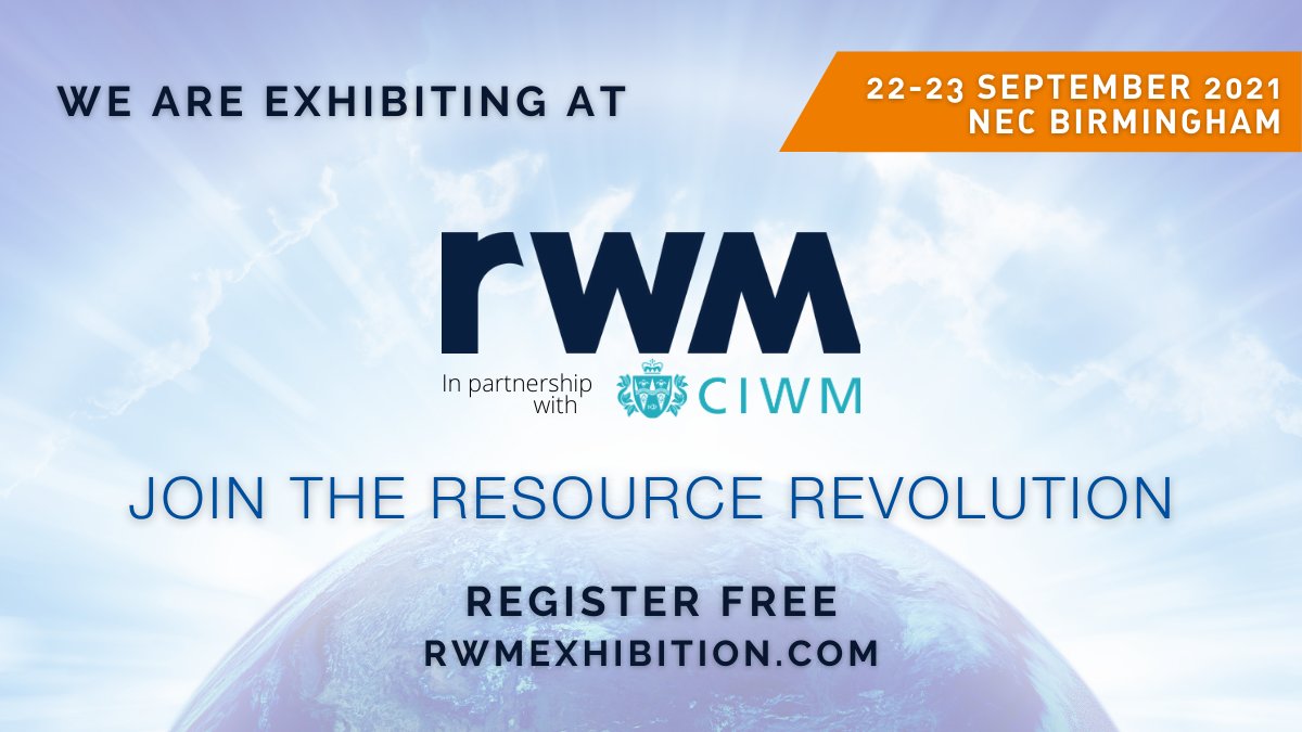 Later this month we'll be exhibiting at RWM - the UK's largest recycling &amp; waste management event. To find out more about secure, sustainable IT recycling from the UK leaders, come to stand 5-V130! #recycling 💻♻️