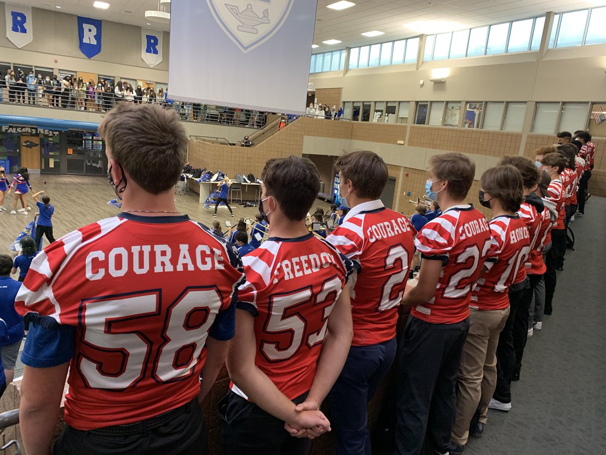 Rochester High School (@rhsfalcons) on Twitter photo Donning the red, white, and blue tonight in honor of our armed forces and first responders. See you at Rochester  Stadium. 🇺🇸#CharacterTraditionAchievement Donning the red, white, and blue tonight in honor of our armed forces and first responders. See you at Rochester  Stadium. 🇺🇸#CharacterTraditionAchievement