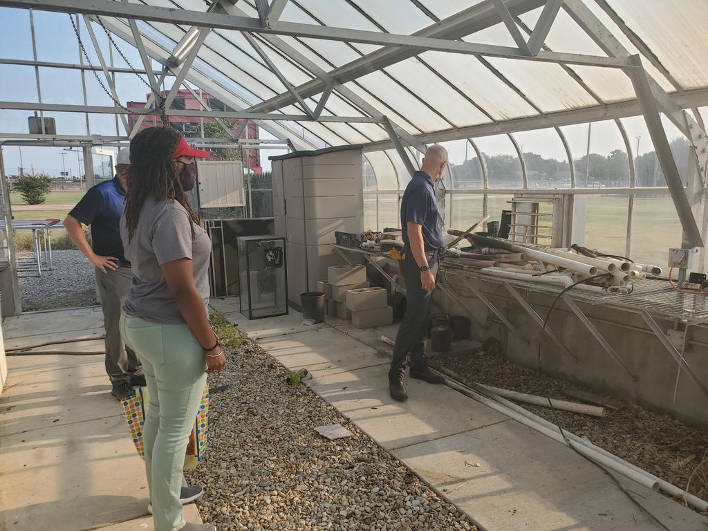 So excited. 😁 Prepping for our greenhouse renovation today! #STEMspired Thanks @GiveWisely @EducateTexas #DoTheGood @geraldhudson @janine_fields