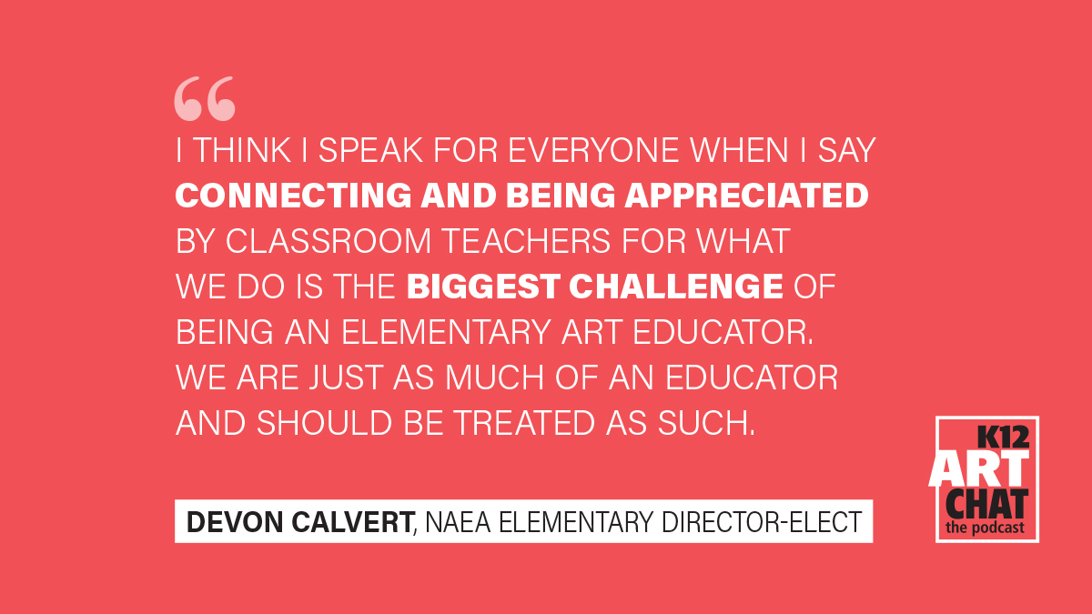 Do you know who you can reach out to? Take a listen to Ep. #45 of #K12ArtChat the podcast. All abt Supporting &amp; Engaging You at the National Level, w/ @MrCalvertArt &amp; <a href="/TiffanyBeltz/">Tiffany Beltz</a> Leave a review! 🎨davisart.com/free-resources…🎨 <a href="/SchoolArts/">SchoolArts and Davis</a> <a href="/AdobeForEdu/">Adobe For Education</a> <a href="/NewsHourExtra/">PBS News Classroom</a>