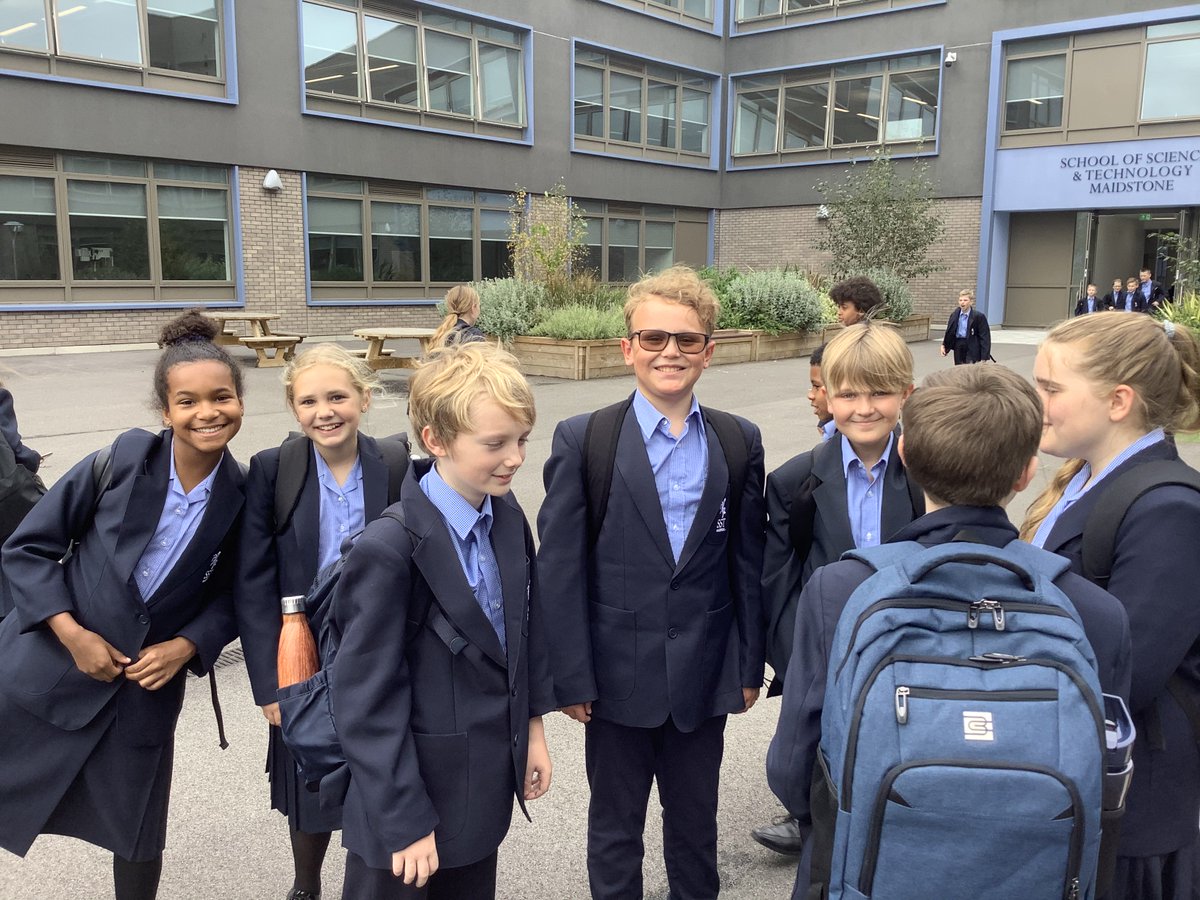 SSTMaidstone's tweet photo. What a great way to end our first week back! Our student local resident DJ, Jake, arranged for some fun upbeat music to play for our students as they left the school at the end of the day. Our students loved it - Thank you, Jake! #firstweekcomplete https://t.co/UOHNbskO0K