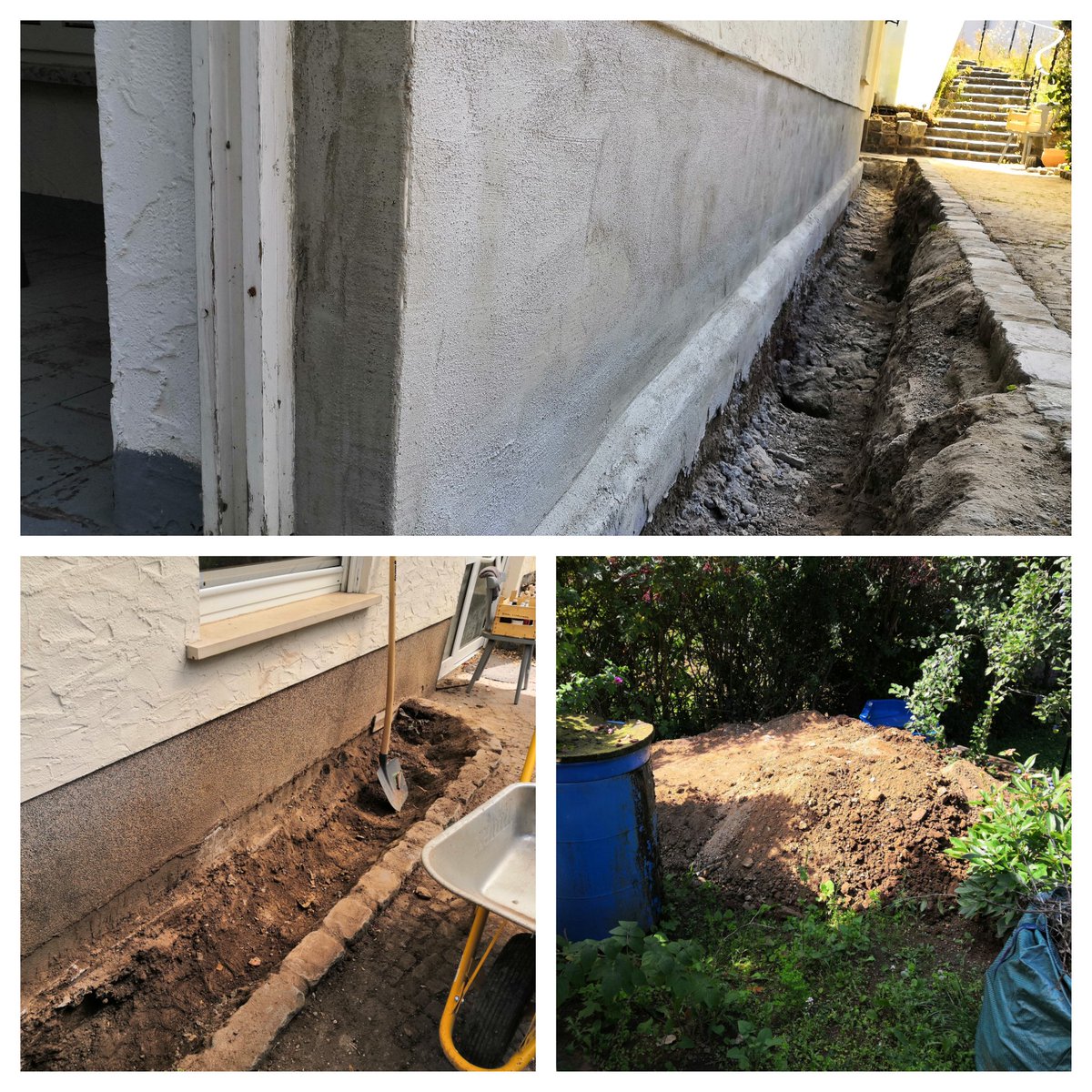 Streetdigger2's tweet photo. An alle #Maurer, #Verputzer und sonstigen Baurabeiter: fetten Respekt an euch. Ich bin recht fit und agil, aber bei der Wand kam ich an meine Grenzen und habe Muskelpartien kennen gelernt, von deren Existenz ich nicht mal wusste.
#Urlaub mal anders https://t.co/tNUujAFY11
