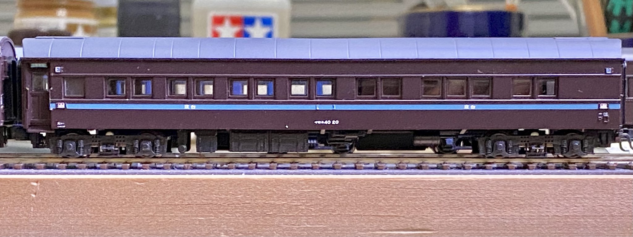 ハンドメイド　Nゲージ　国鉄寝台客車　マイネ４０　急行みちのく、銀河 ハンドメイド Nゲージ 国鉄１等寝台客車 マロネ４０ 急行銀河、彗星