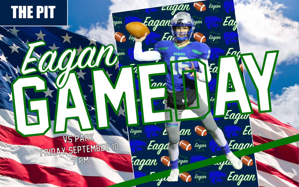 ITS GAMEDAY WILDCATS!! EAGAN TAKES ON PARK TONIGHT AT HOME @ 7 🇺🇸🏈 #herosnight #rollcats