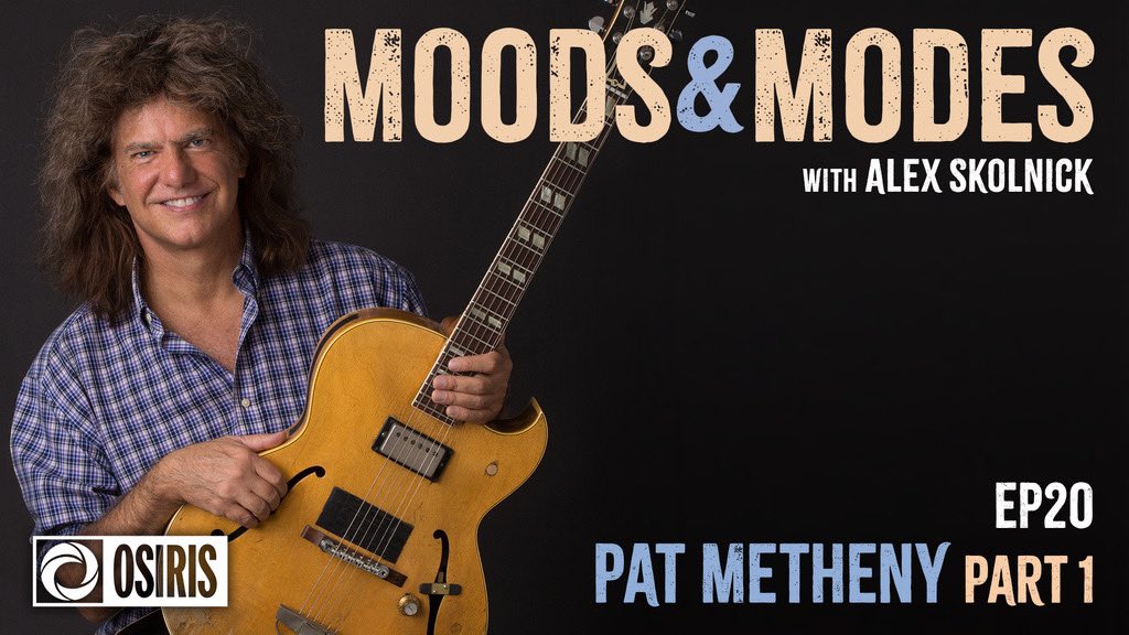 osirispod's tweet photo. Alex is joined by one of the greatest guitarists in the world, @PatMetheny on a new Moods &amp; Modes out today! A real treat for guitarists, jazz buffs, &amp; music fans in general to listen in on this convo as the two guitar greats talk shop, influences &amp; more: https://t.co/lFZ22B6xbE https://t.co/zrNOmaC7gK