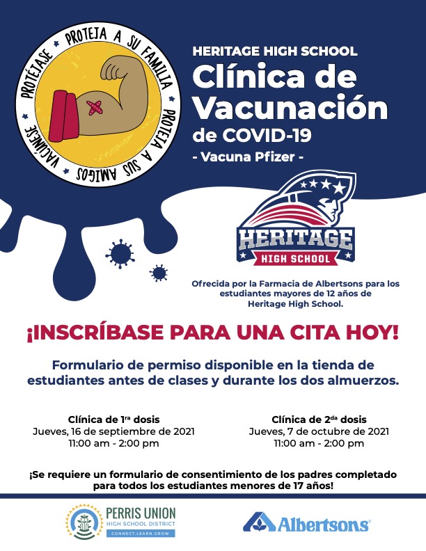 Our Vaccination Clinic is less than a week away!!! Students if you want to get the Pfizer vaccine please head to the student store asap to get your consent form!! The first 100 students to get their vaccine will get a $10 gift card to a local fast food restaurant!