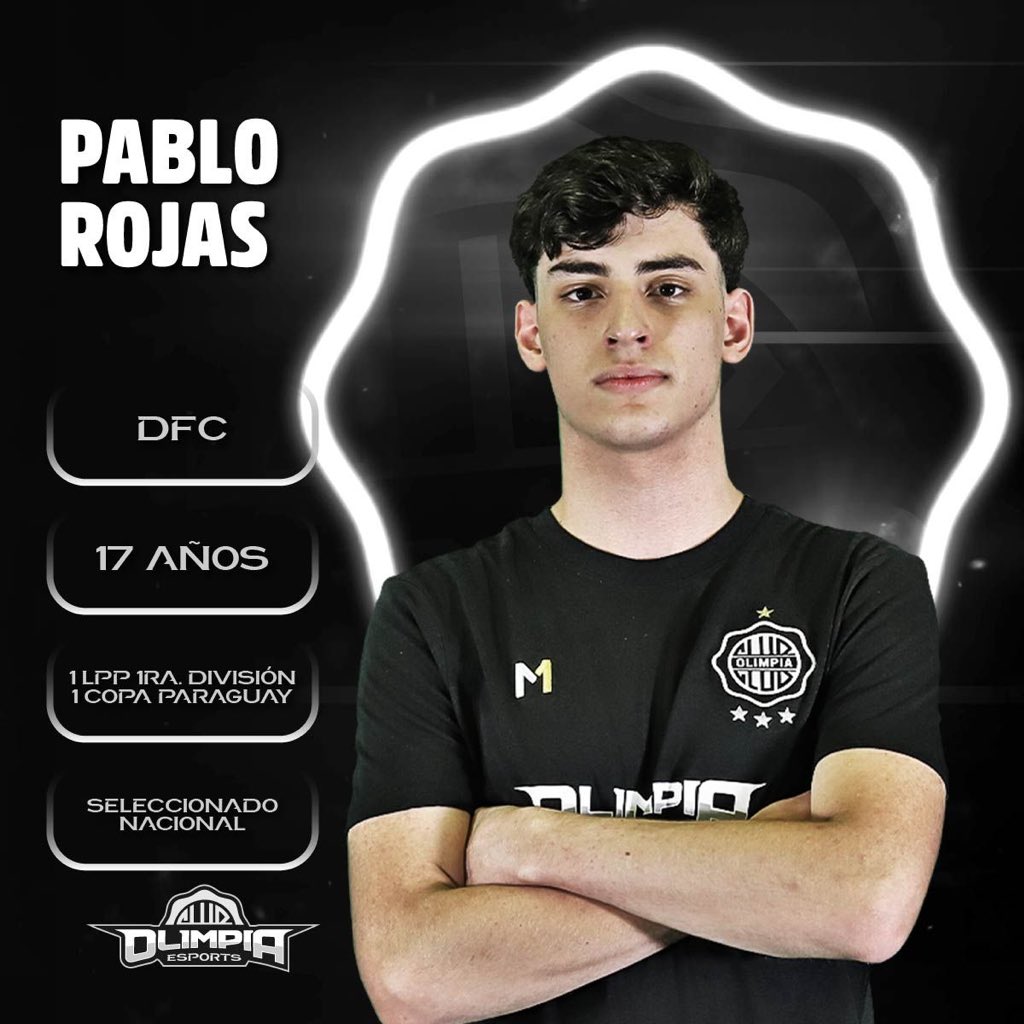 𝗣𝗥𝗘𝗦𝗘𝗡𝗧𝗔𝗠𝗢𝗦 a Pablo Rojas como 𝘿𝙚𝙛𝙚𝙣𝙨𝙤𝙧 del plantel de #OlimpiaEsports.⚡️

𝑈𝑛 𝑑𝑒𝑓𝑒𝑛𝑠𝑎 𝑞𝑢𝑒 𝑠𝑒 𝑎𝑛𝑡𝑖𝑐𝑖𝑝𝑎 𝑎 𝑡𝑜𝑑𝑜 𝑙𝑜 𝑞𝑢𝑒 ℎ𝑎𝑟𝑎́ 𝑒𝑙 𝑟𝑖𝑣𝑎𝑙.💥

¡Vamos por todo, equipo! 🎮⚽️