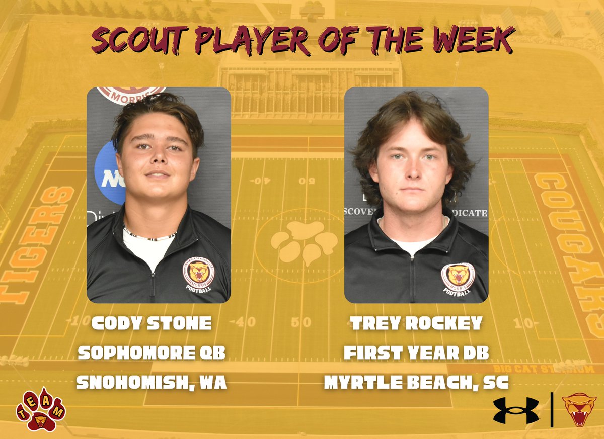 A great week of practice and these guys gave us a great look on the scout team! 🏈

1 more day until our home opener vs. Carleton with a 2 pm kickoff! #DefendtheDen 🏟

#TEAM #RollCougs 🐾