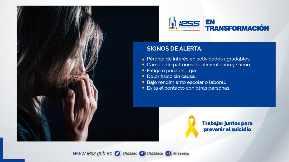 IESSec's tweet photo. #SaludMental | Pon atención a las condiciones que aumentan las probabilidades de suicidio. 
#IESSeTransforma https://t.co/7E4ofc6t6i