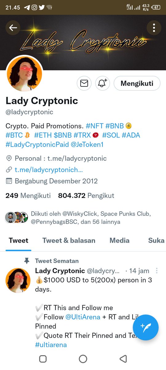 Bilblue4's tweet photo. @jaemcityx @ladycryptonic Done bismillah https://t.co/l6UG1XrgBg
