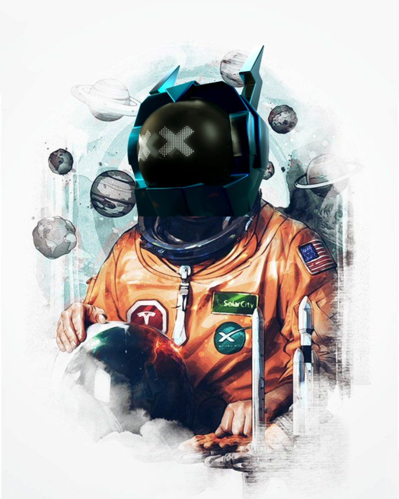 DrMisteryNFT's tweet photo. Art Creation ElonMusk for the most incredible NFT project 🚀 @elonmusk @The_Moon_Boyz 
MoonBoyz also go to the MOON 🚀 https://t.co/eallfe9oSy