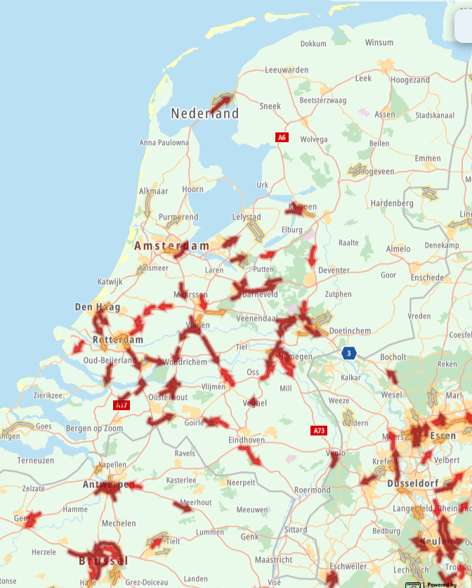 ANWBverkeer's tweet photo. De drie drukste #spitsen tot nu toe dit jaar:
1) vrijdagmiddag 25 juni: 623 kilometer
2) vrijdagmiddag 10 september: 603 kilometer
3) vrijdagmiddag 9 juli: 602 kilometer https://t.co/d732kLfcby