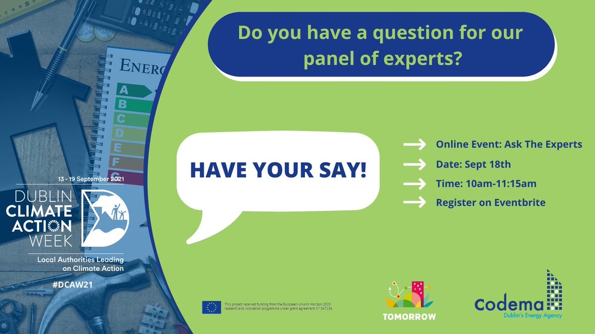 WE WANT TO HEAR FROM YOU! 
By registering for our Ask The Experts Live Q&amp;A you can submit a Q that you would like to ask our experts! Have your say &amp; join us on 18/09 to hear the answers you've been looking for &amp; expert advice from our 3 panelists: bit.ly/3np2hai #DCAW21