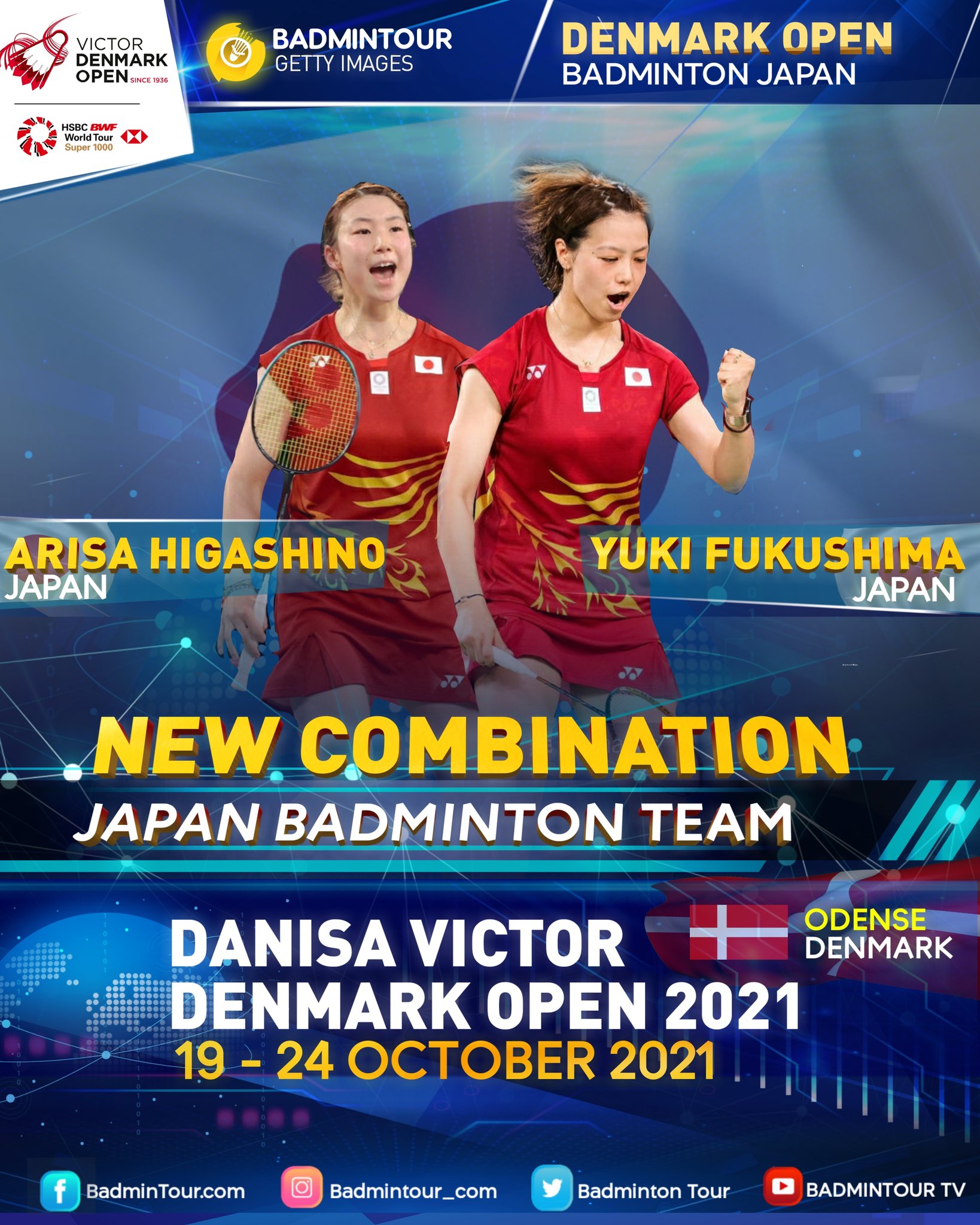 Denmark open schedule 2021
