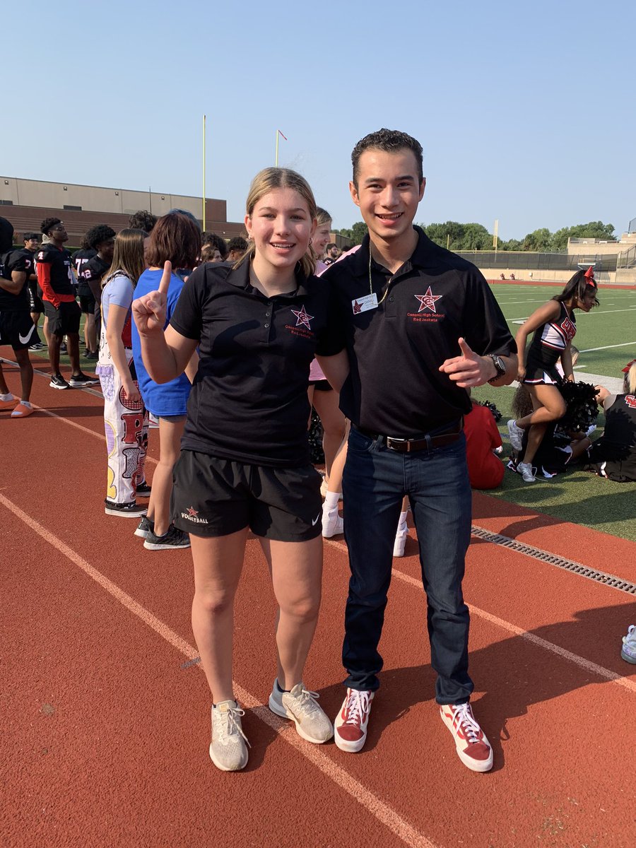 Red Jackets take another W in the leap frog challenge! <a href="/CoppellHigh/">🏫 Coppell High School 📚</a> #cfnd