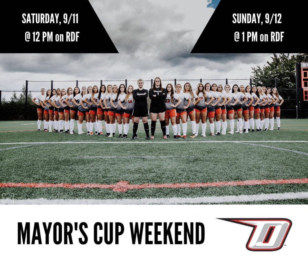 SUNYOneontaWSoc's tweet photo. 🚨🚨MAYOR’S CUP WEEKEND🚨🚨 Come out and support this weekend we play Roanoke on Saturday and Penn State Harrisburg on Sunday!🐉⚽️⭕️😈 #HereWeGoO #NCAAD3 https://t.co/QVxPCCnauJ