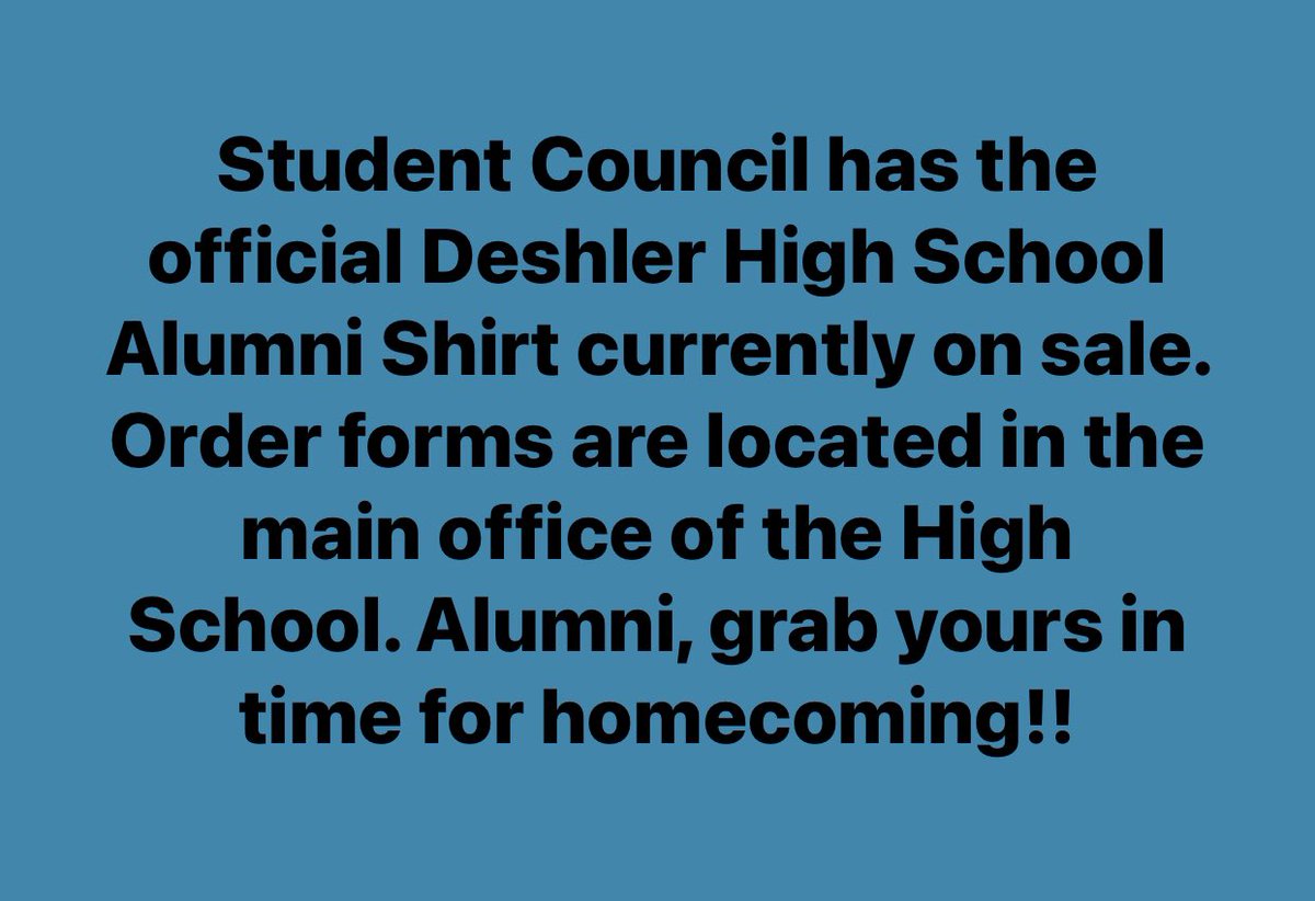 Student Council of Deshler High School (StucoDeshler) Twitter