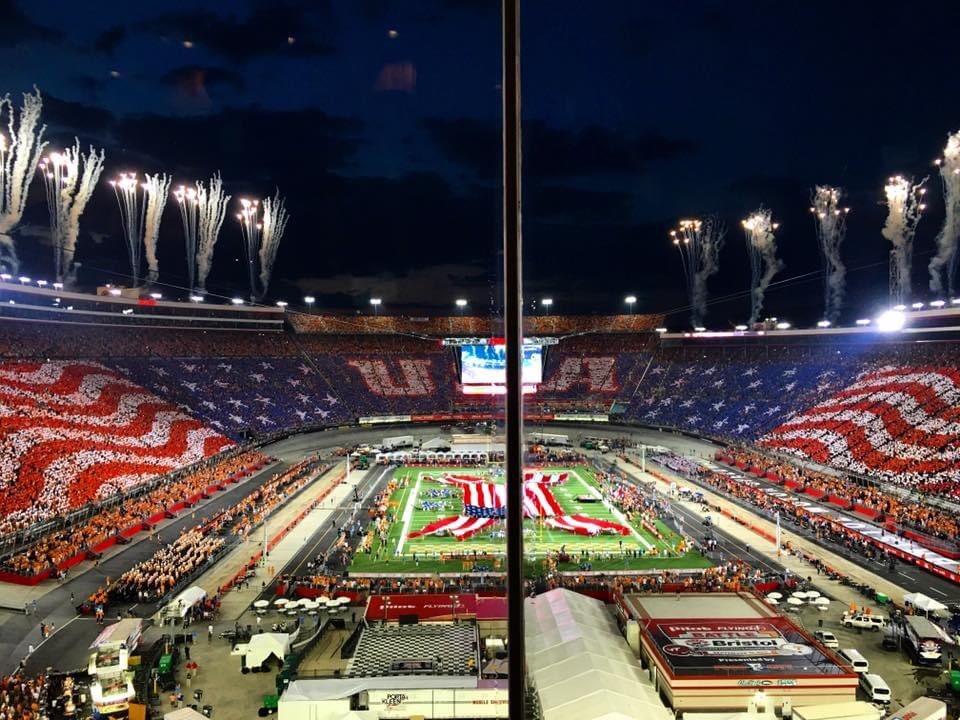 JordanDajani's tweet photo. Five years ago I covered the largest football game ever. 156,990 people. https://t.co/AKGZKTsSKd