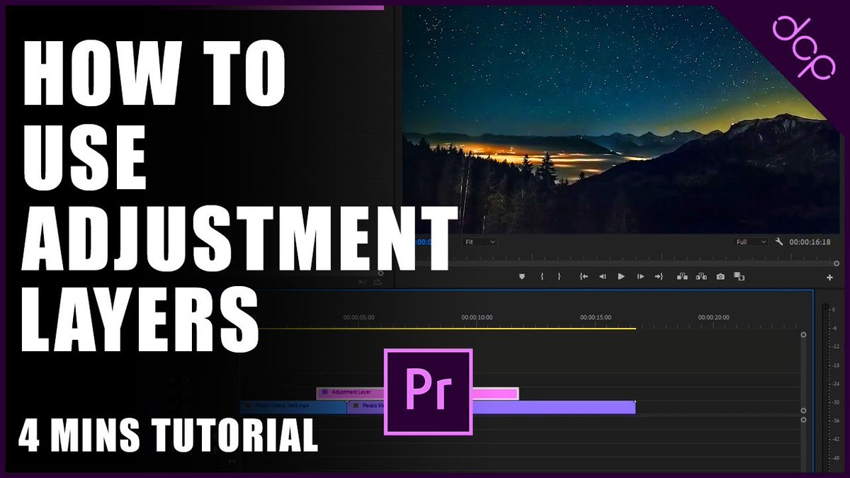 dcpwebdesigners's tweet photo. How to Use Adjustment Layers in Premiere Pro 2021 - [ Adjustment Layers Premiere Pro Tutorial ] #dcpweb #Knowledge #Learning #Tutorials #YouTube : https://t.co/cfaKE8rnLN https://t.co/aPvHsBGZKb