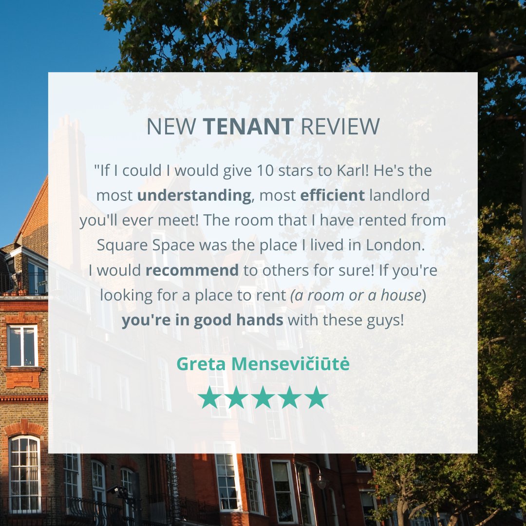 Happy Tuesday everyone! ⭐⁠
⁠
This fantastic review recently came in from one of our previous tenants.⁠
⁠
Very sad to see you go Greta, but we hope to see you soon! 😁⁠

#estateagent #southlondon #testimonial #customerservice #clientappreciation #londonproperty #tenants