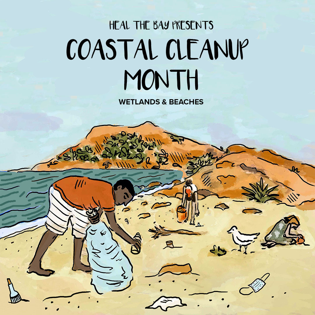 HealTheBay's tweet image. Coastal Cleanup Day registration is now open for 25+ inland, river &amp;amp; beach sites in LA County on Saturday, Sept. 18 from 9am - Noon! 
eventbrite.com/e/coastal-clea…

Thanks to our sponsors Portland Potato Vodka &amp;amp; Ocean Conservancy

Artwork by Kelsey Davenport