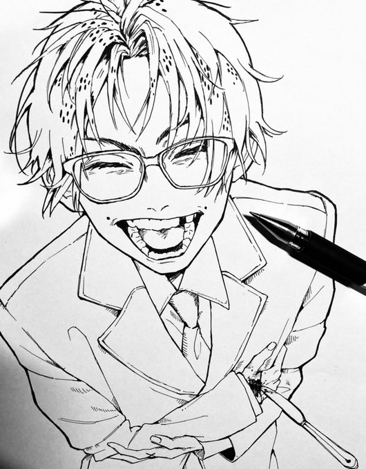 アナログ線画 