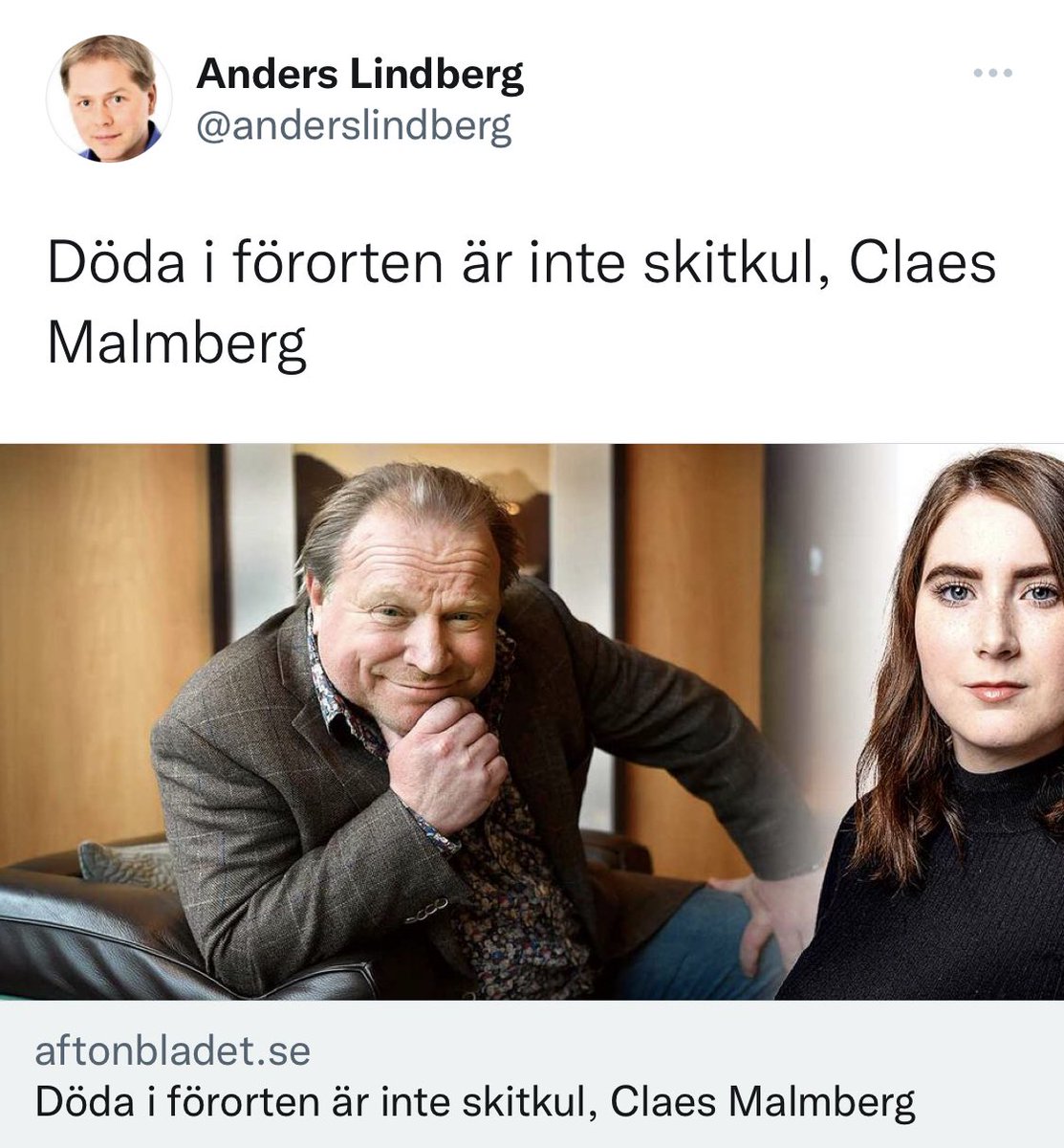 vonBPD's tweet photo. Att vara gangster i förorten=ok
Att skämta om gangsters i förorten= inte ok.
Tack Aftonbladet för den folkbildningen https://t.co/Hm8nh7Pt3L