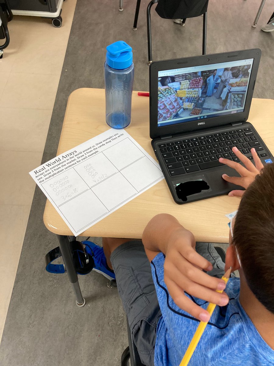 Thanks <a href="/nearpod/">Nearpod</a> for virtual field trips!! Third grade @Fairmont_JCS are looking at real world examples of arrays to learn multiplication.