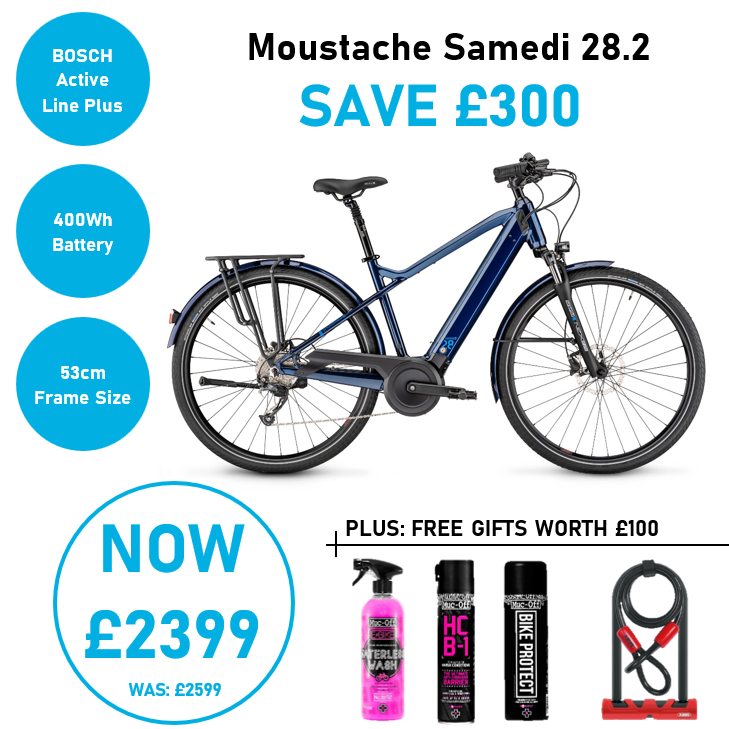 takechargebikes's tweet photo. Save yourself £300 on a #Moustache Samedi 28.2  #ebike! Only available in our Bath store! While stocks last! https://t.co/29oBMd5od3