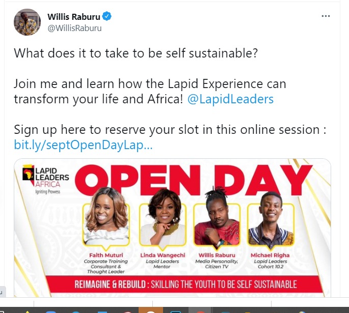 JangiliSwahili's tweet photo. It's time to reimagine and rebuild the Future. 
Sign up to book your slot at this online session https://t.co/gsMbWJMita