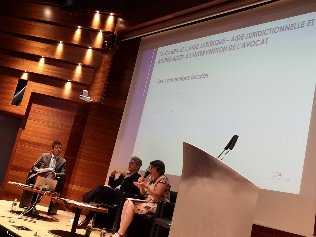 Intervention de la présidente <a href="/Benedicte_Mast/">Benedicte_Mast</a>  de la commission accès au droit du  <a href="/CNBarreaux/">Conseil national des barreaux - les avocats</a> sur l'actualité de l'aide juridictionnelle au séminaire des nouveaux présidents et administrateurs de Carpa avec le président <a href="/AntoineDiesbecq/">Diesbecq Antoine</a>