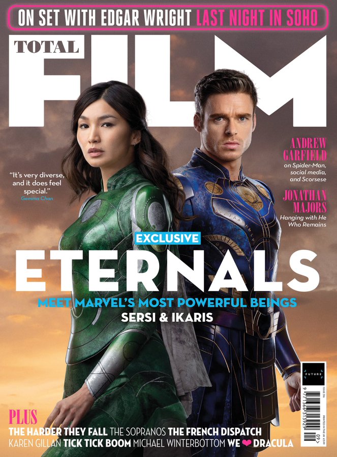 weekeers's tweet photo. ⚡️Nuevas Portadas de #Eternals gracias a 
@totalfilm 

La película llegará el 5 de Noviembre solo en Cines. 2/3 https://t.co/89gKjqHCTG
