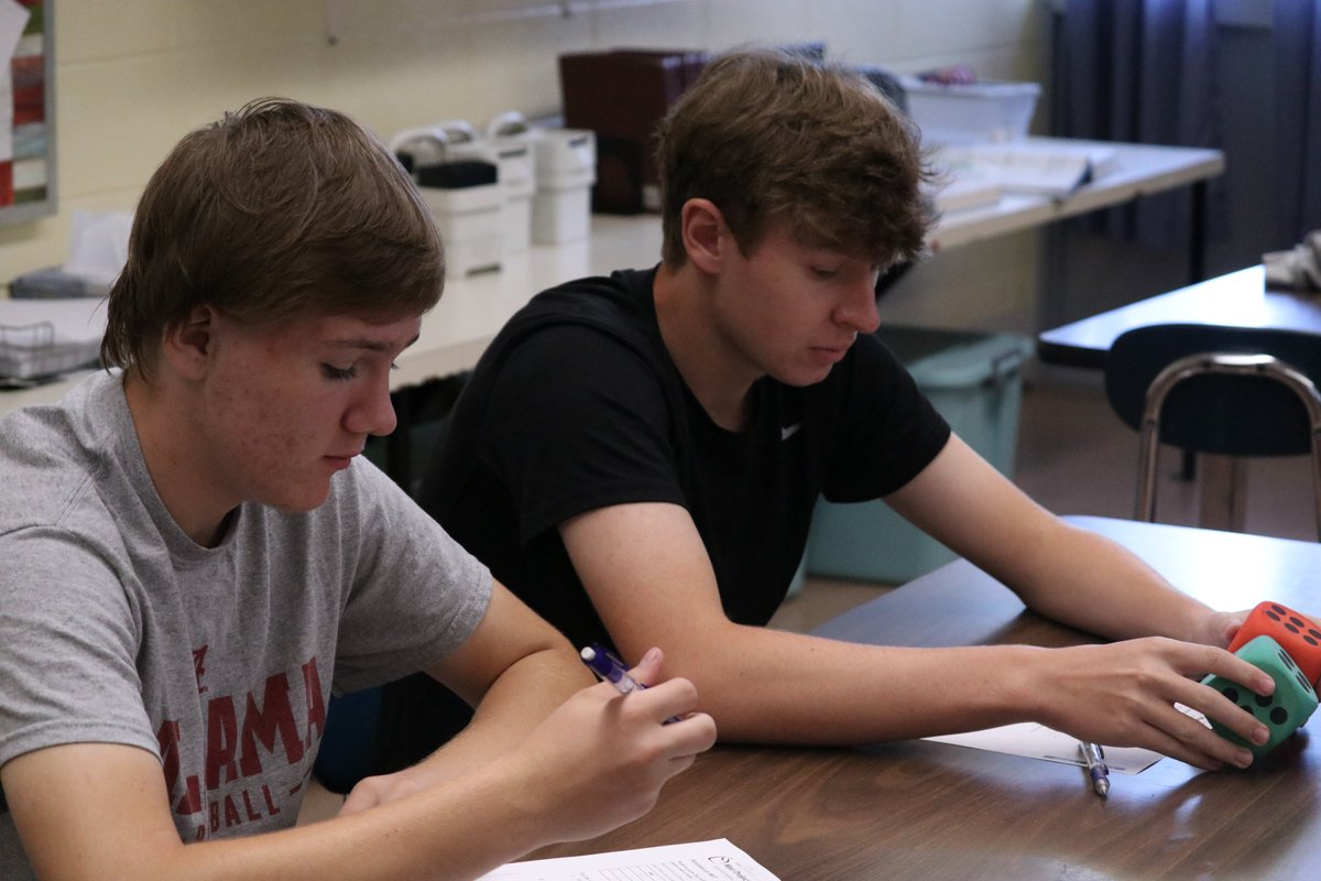 CHSTigerLibrary's tweet image. Students in Mrs. Roach&apos;s Algebra 1 class participated in a math lab today.  They are working on functions and collecting data.