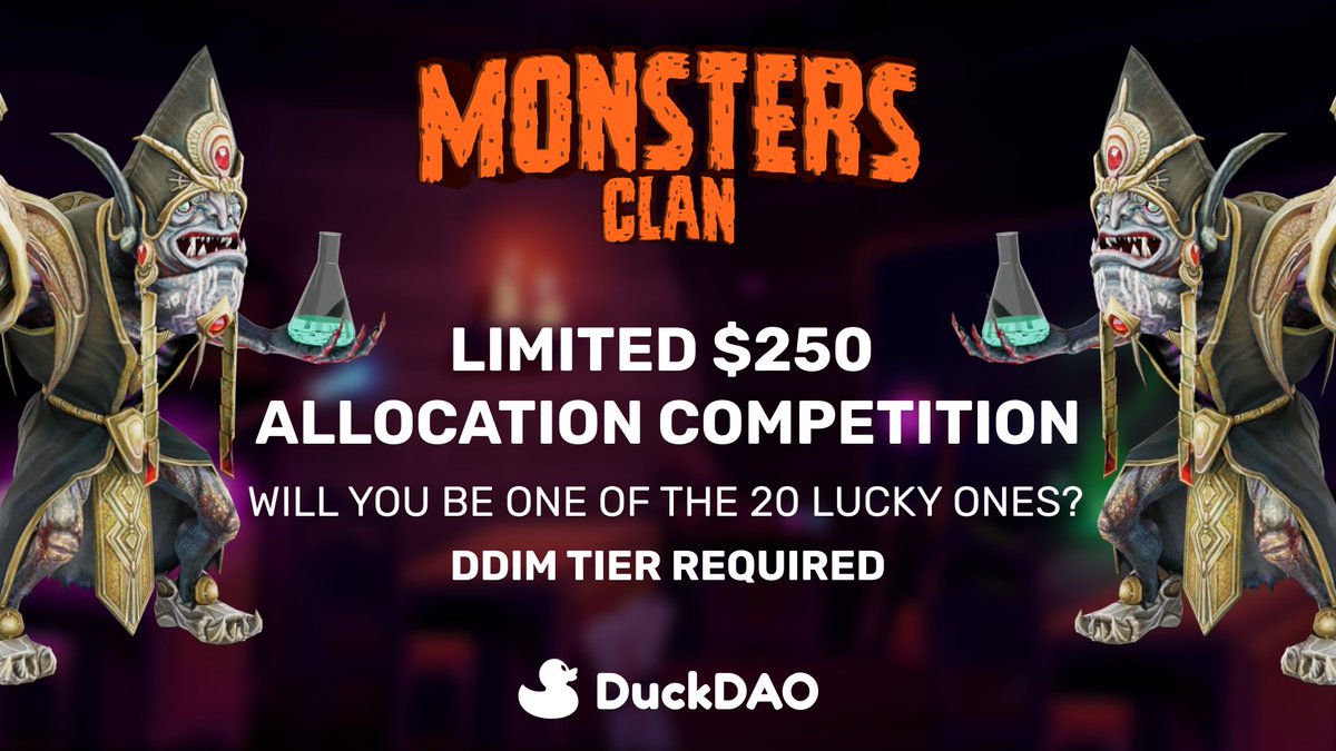 #7 To officially proclaim International Duck Day, our friends at <a href="/_Monstersclan/">Monsters Clan</a> are giving away a very rare allocation of $250 to 20 lucky ducks. Just follow the link below to participate, but know that you will need a DDIM tier for eligibility. 🔥🔥🔥

👇
forms.gle/AKQGuoCdhZiiPy…