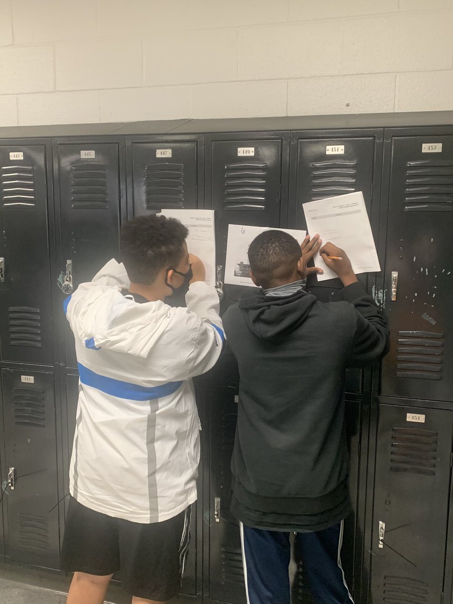 westcaryimps's tweet photo. Our #superimps in 8th grade ELA doing a gallery walk to identify things they “notice” and “wonder” in the pictures displayed #insideoutandbackagain #EL https://t.co/EUstX72w02