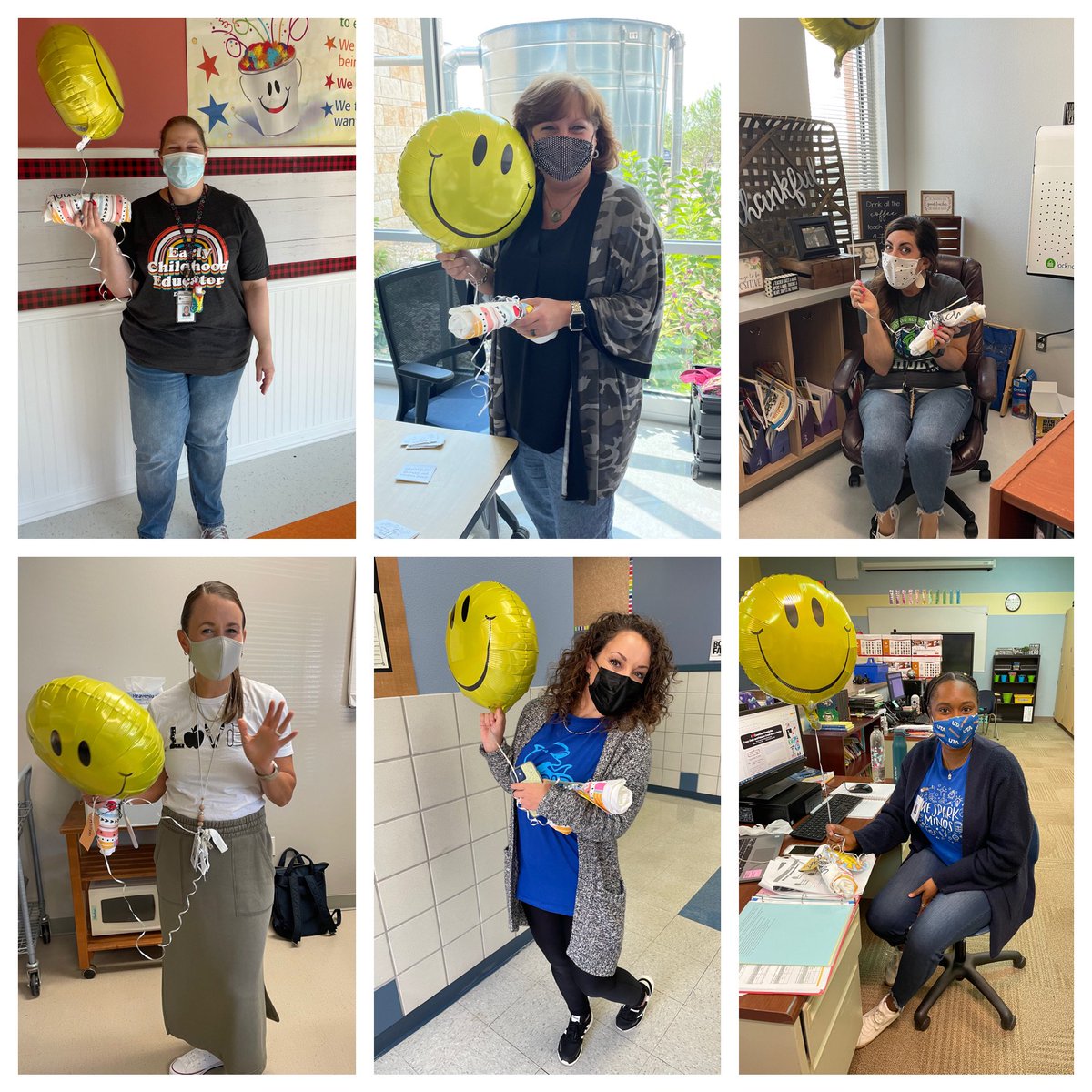 Spent part of today with my #sunshinecomittee partner in crime celebrating other instructional coaches with shirts and some sunshine!! ☀️🎉<a href="/MrsKVaughan/">Katie Vaughan, Ed.D.</a>