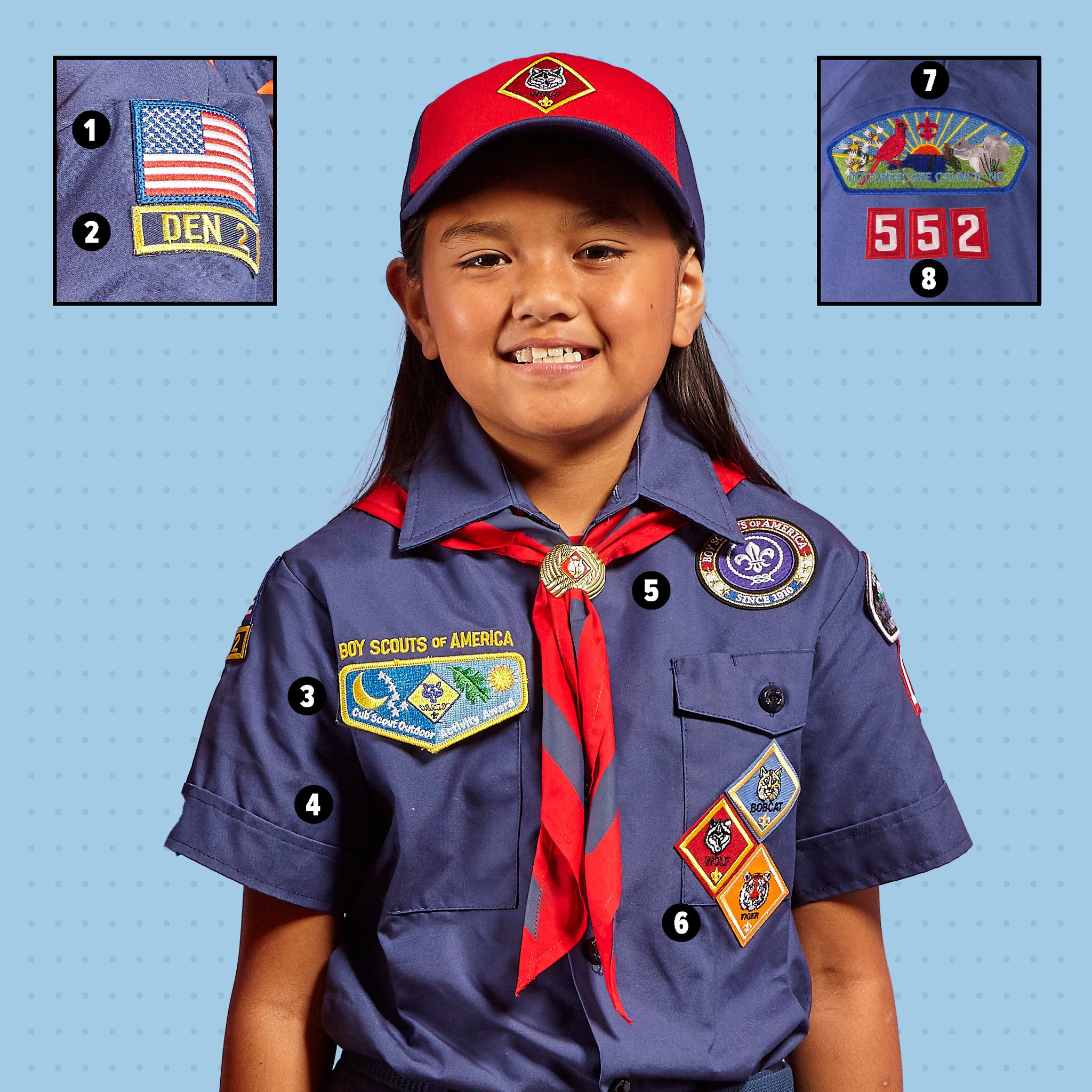 Scout Shop on X: Welcome new Cub Scout families! Here's your quick and  easy insignia guide to get you started. Be sure to share with your new  members (and take 25% off
