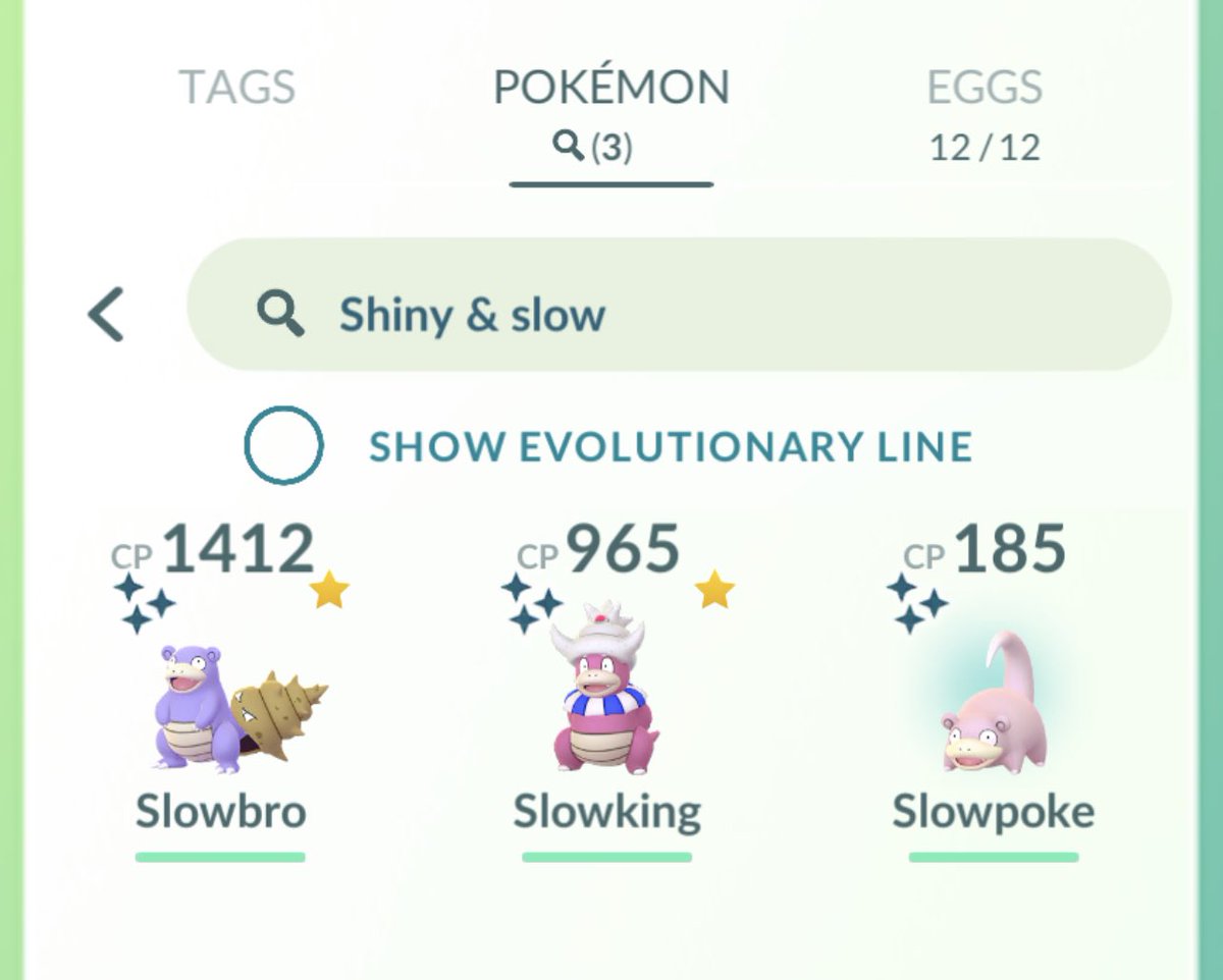 Joeeeyyy_13's tweet photo. Today’s shiny offering is one I’ve been after for a while. Shiny slowpoke family complete. #pokemongo #Pokemon #PoGo #shinypokemon #shinyslowpoke #shinyfamily #evolutionline #shinyslowbro #shinyslowking #Kantoregion #johtoregion #pokemongoshiny #shinyhunting https://t.co/vcCDYP3Iv5