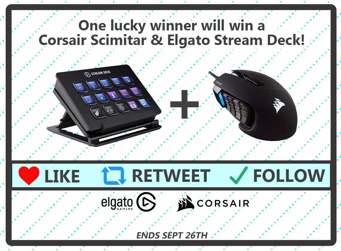 🎉GIVEAWAY TIME🎉

Wanna win some cool loot?! Just do the following to enter:

❤️ Like this tweet
🔁 Retweet this tweet
✔️ Follow <a href="/CORSAIR/">CORSAIR</a> &amp; <a href="/elgato/">Elgato</a> 
✔️ Follow @SimplyTwoTV 

These are both really helpful tools for streaming, #vtuber hotkeys and #FFXIV hotkeys! #ad #Sponsored