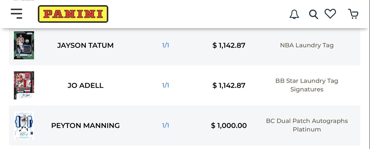 PaniniNFTs's tweet image. 🎆 SOLD 🎆

18 sales $1,000+ in the last 24 hours. Love those Dutch auction ending days… 💎

@PaniniAmerica 

#TheHobby #PaniniNFTs #DutchAuctions #1KSales