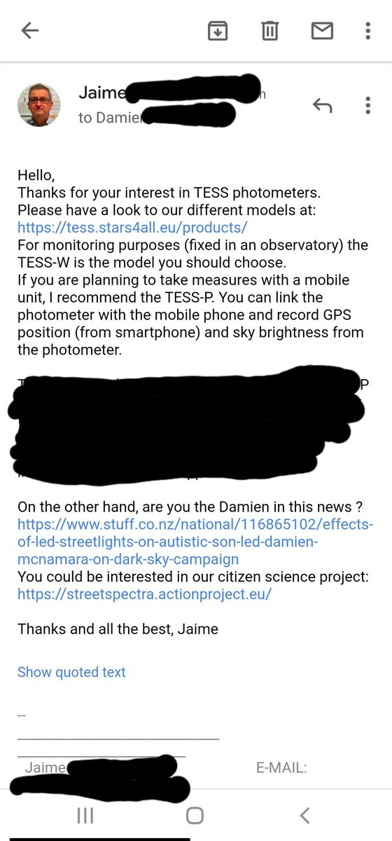 What an awesome week or 2, my SQM-LE has gone live and has been confirmed the first unit in Australasia, &amp; only 4th unit in Southern Hemisphere (GaN-MN,) private observatory listed with RASNZ, enquire about a TESS unit just for the creator in Spain to know who I am already!