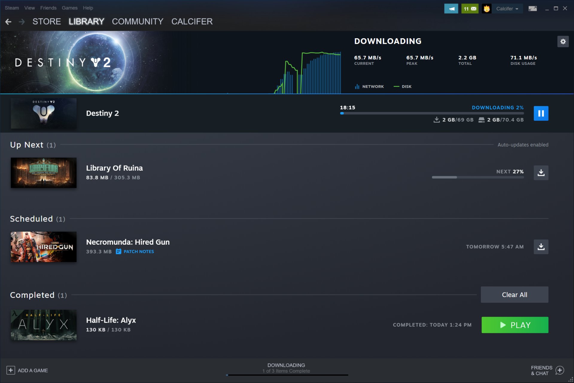 Steam download system updated