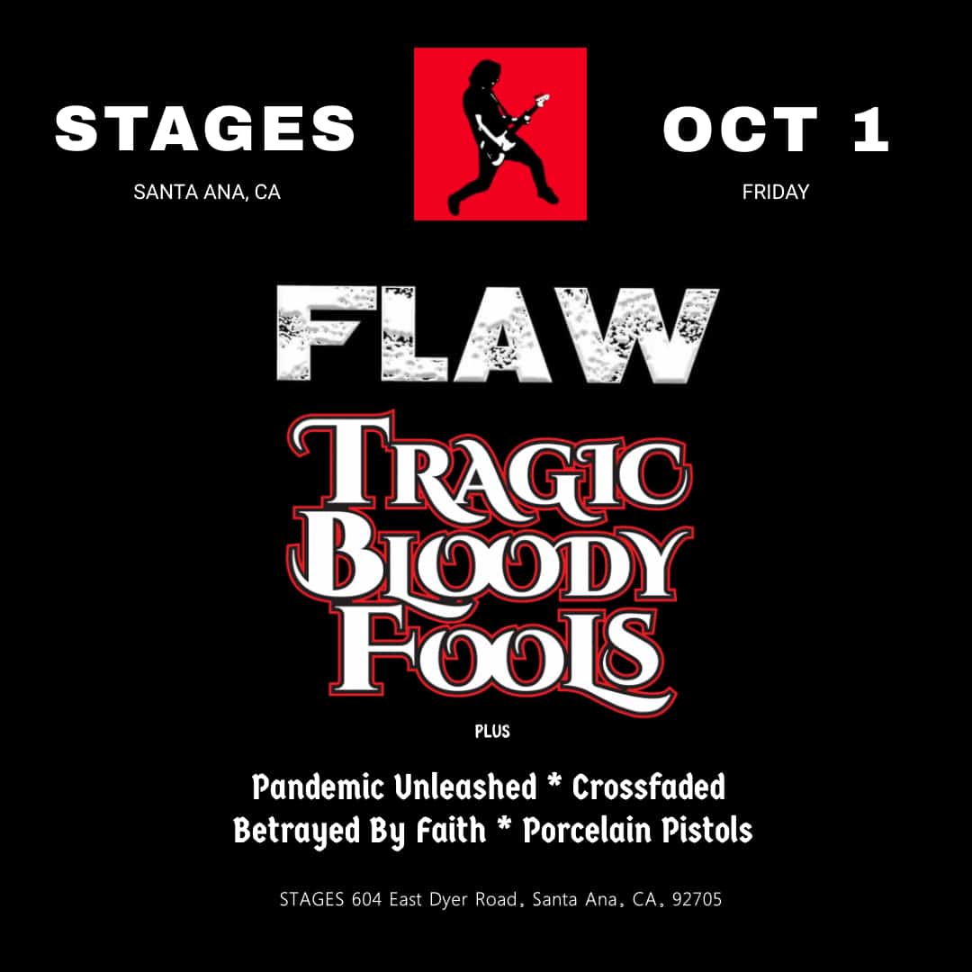 Flaw With Tragic Bloody Fools At Stages, Santa Ana, CA | Read more: tinyurl.com/yemov43g | #alternative #flawband #metal #Rock #tragicbloodyfools