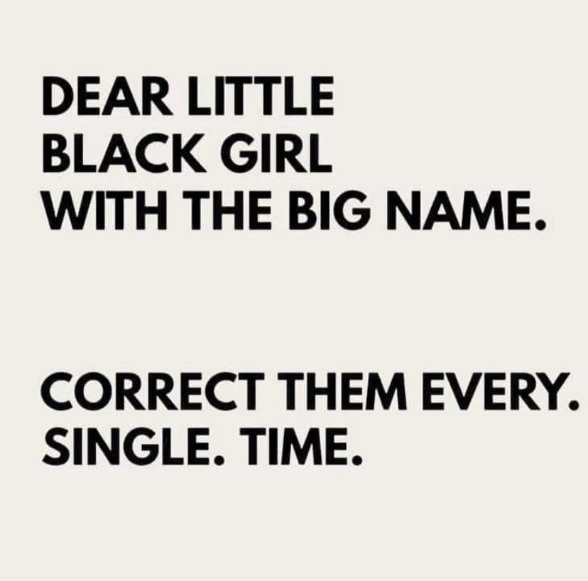 This is so important. As teachers please try and learn the long &amp; hard names. You won’t be aware of how they are feeling when they know their name is coming up on the register &amp; the teacher won’t be able to pronounce it. Learn it🙌🏾  let them know they matter