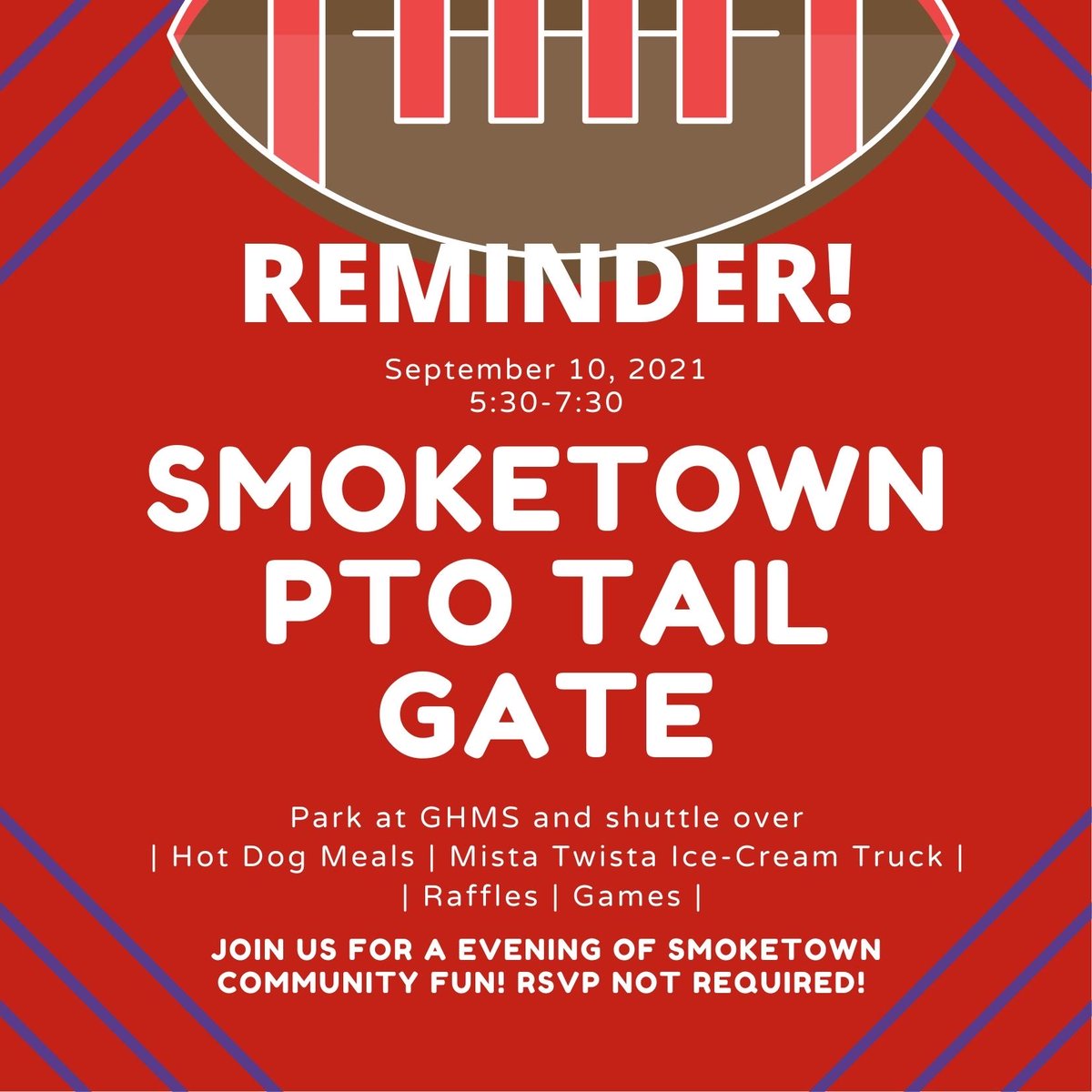 Smoketown tailgating tonight. Hope to see you there.