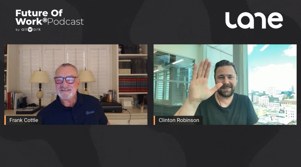 The #workplace ecosystem is still very fragmented and out of date. Join <a href="/ClintJRobinson/">Clinton J. Robinson</a>, CEO of <a href="/joinlane/">Lane</a> and I on Sept. 16th to know how and why #propertymanagers, #landlords &amp; #workspaces must leverage #technology to succeed.

#FutureOfWorkPodcast #FutureOfWork #CRE #HybridWork