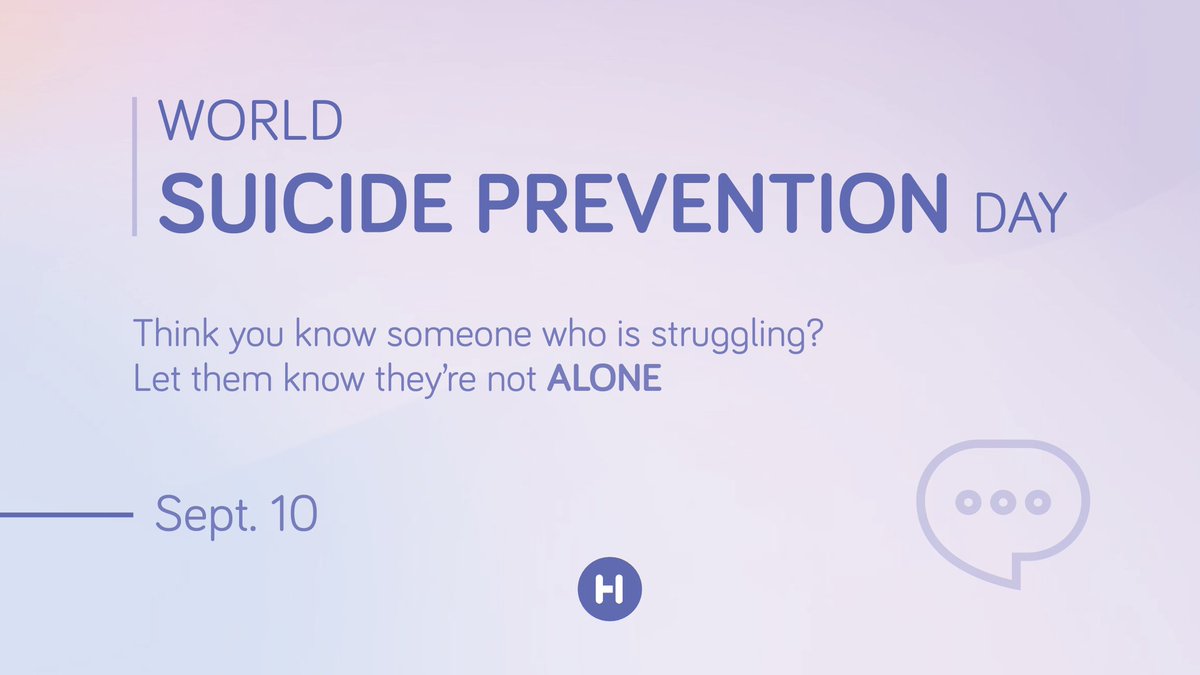 Suicide is a leading cause of death.
It is also one of the most preventable.

Ask
Listen 
Encourage them to seek help💙
#WorldSuicidePreventionDay