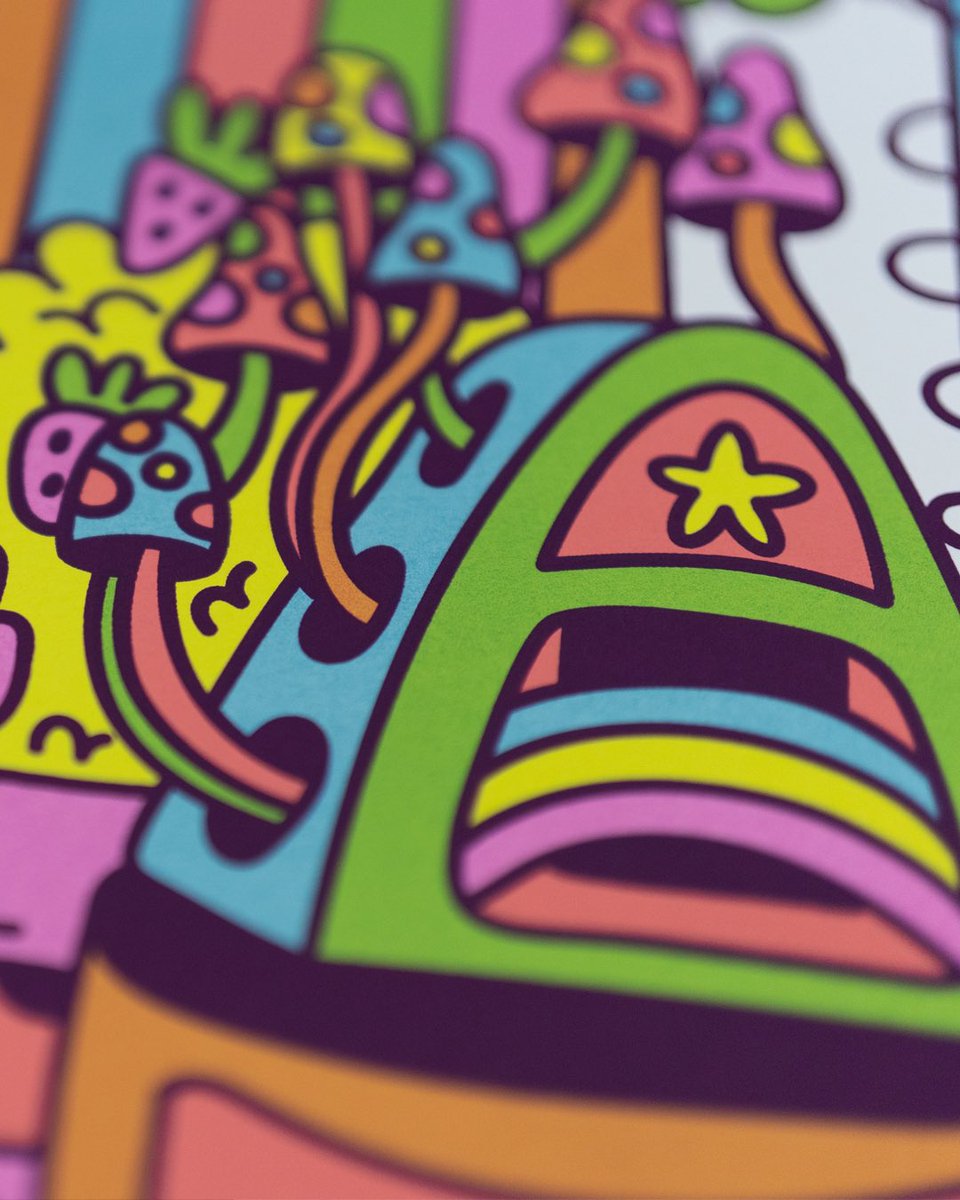 Utopia, a 6 color #screenprint, by Ashley Dreyfus is now available on our site: 

shop.thehalfandhalf.com