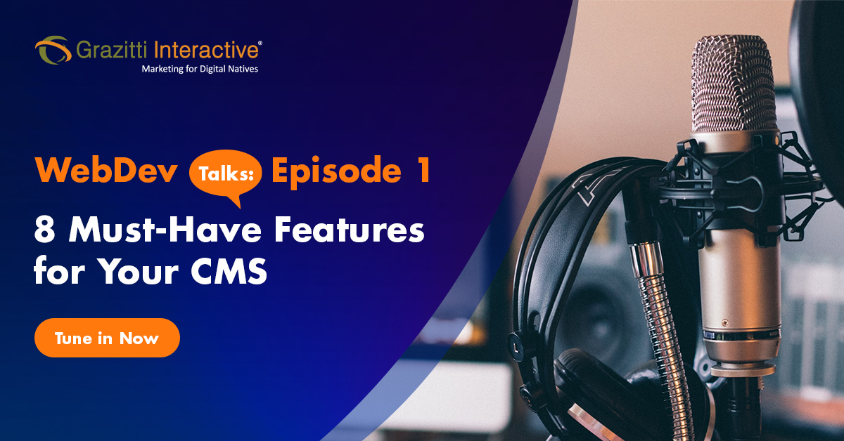 Grazitti's tweet photo. A good #CMS helps you build a strong business presence. Learn all the must-have features of a CMS from our industry experts in this #podcast. Tune in now!
👉 https://t.co/dVHdMkFhMi 👈
#websitedevelopment #ContentManagmentSystem #webdev #contentmanagement #grazitti https://t.co/8fcsGpql49