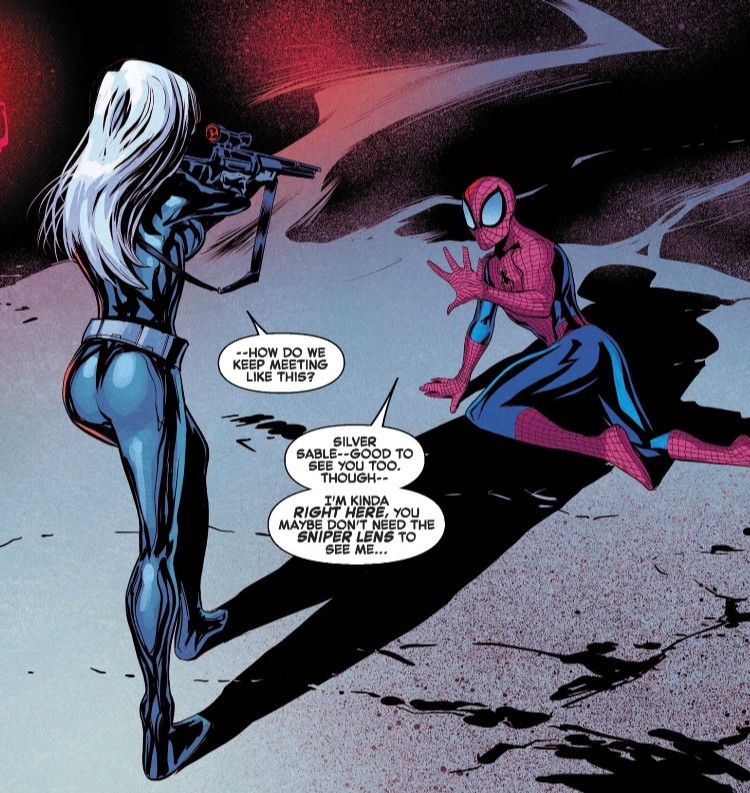 silver sable spider-man. 